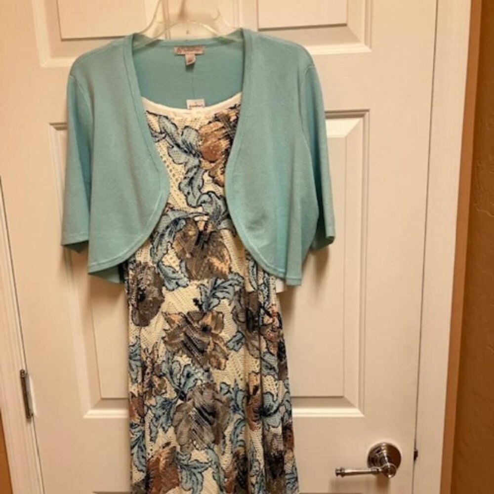 Dress Barn two piece dress with bolero